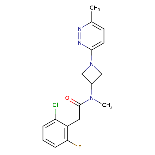 2-(2-chloro-6-fluorophenyl)-N-methyl-N-[1-(6-methylpyridazin-3-yl)azetidin-3-yl]acetamide
