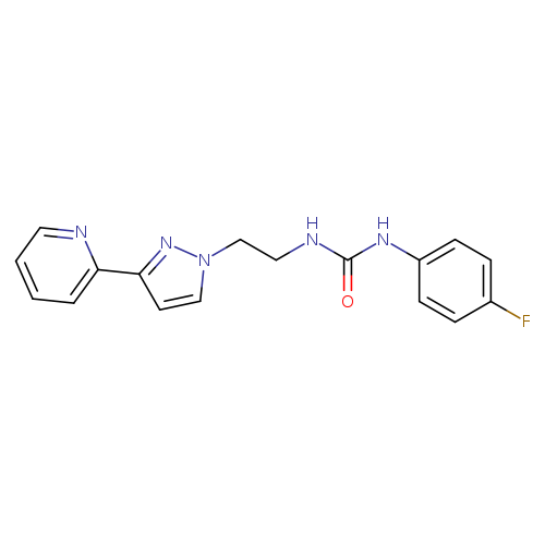 1-(4-fluorophenyl)-3-{2-[3-(pyridin-2-yl)-1H-pyrazol-1-yl]ethyl}urea