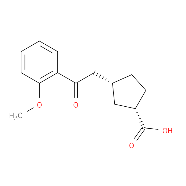 cis-3-[2-(2-Methoxyphenyl)-2-oxoethyl]cyclopentane-1-carboxylic acid