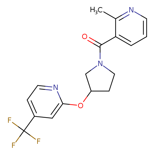 2-methyl-3-(3-{[4-(trifluoromethyl)pyridin-2-yl]oxy}pyrrolidine-1-carbonyl)pyridine