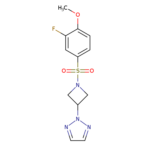 2-[1-(3-fluoro-4-methoxybenzenesulfonyl)azetidin-3-yl]-2H-1,2,3-triazole