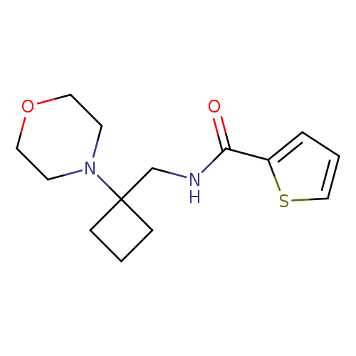 N-{[1-(morpholin-4-yl)cyclobutyl]methyl}thiophene-2-carboxamide
