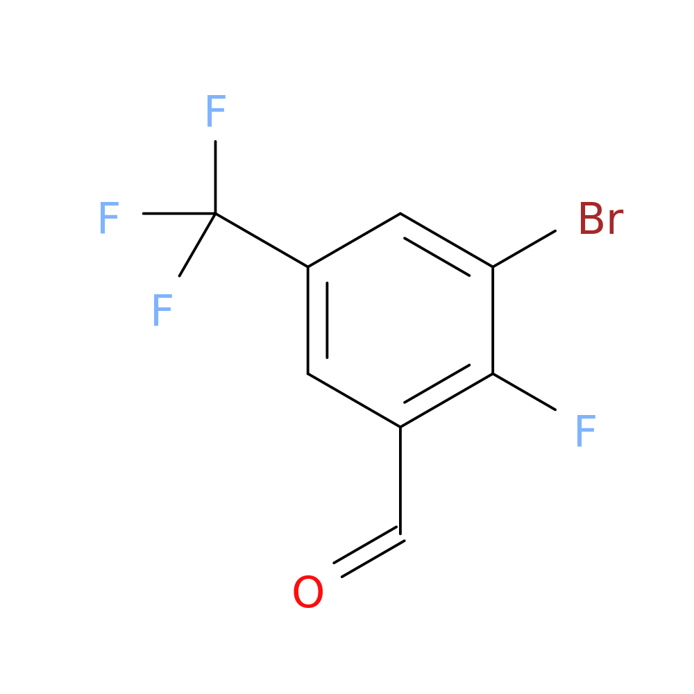 3-Bromo-2-fluoro-5-(trifluoromethyl)benzaldehyde