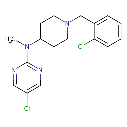 5-chloro-N-{1-[(2-chlorophenyl)methyl]piperidin-4-yl}-N-methylpyrimidin-2-amine