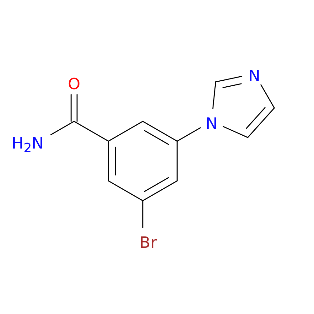 3-Bromo-5-(imidazol-1-yl)benzamide