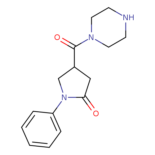 1-phenyl-4-(piperazine-1-carbonyl)pyrrolidin-2-one hydrochloride