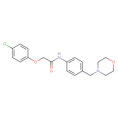 2-(4-chlorophenoxy)-N-[4-(morpholin-4-ylmethyl)phenyl]acetamide