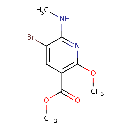 Methyl 5-bromo-2-methoxy-6-(methylamino)nicotinate