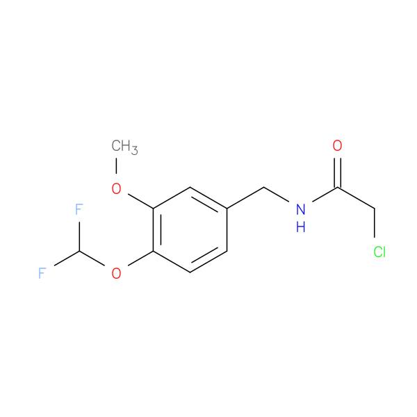 2-chloro-N-{[4-(difluoromethoxy)-3-methoxyphenyl]methyl}acetamide