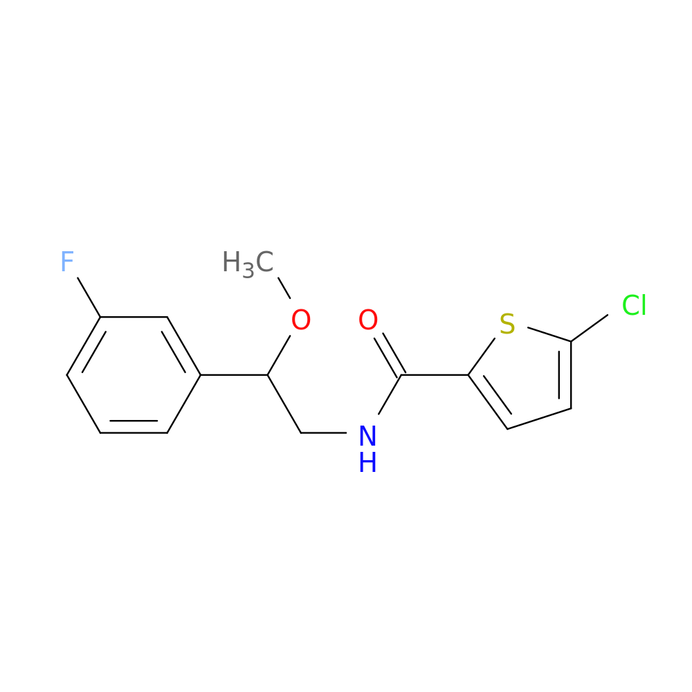 5-chloro-N-[2-(3-fluorophenyl)-2-methoxyethyl]thiophene-2-carboxamide