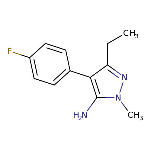 3-Ethyl-4-(4-fluorophenyl)-1-methyl-1H-pyrazol-5-amine