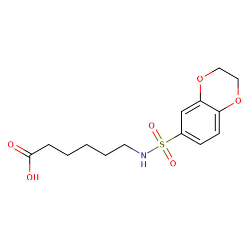 6-(2,3-Dihydrobenzo[b][1,4]dioxine-6-sulfonamido)hexanoic acid