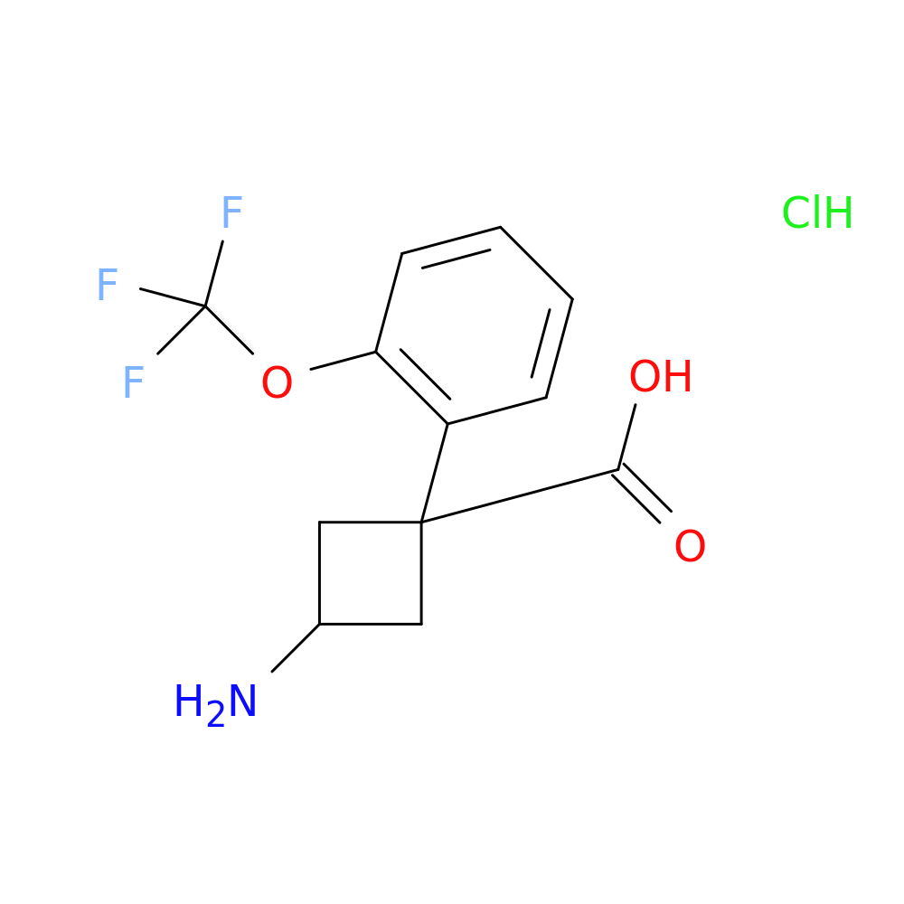 3-amino-1-[2-(trifluoromethoxy)phenyl]cyclobutane-1-carboxylic acid hydrochloride