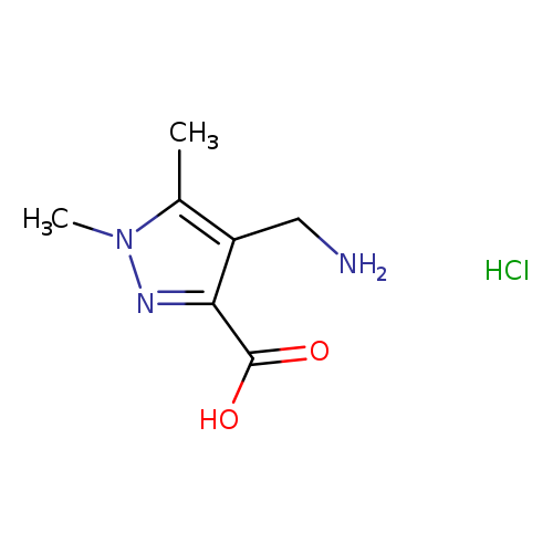 4-(aminomethyl)-1,5-dimethyl-1H-pyrazole-3-carboxylic acid hydrochloride