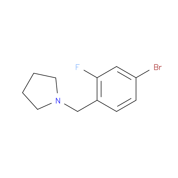 4-Bromo-2-fluorophenyl-1-(pyrrolidinomethyl)benzene