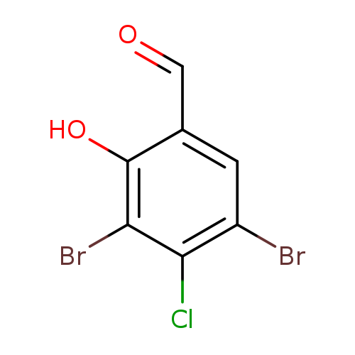 3,5-dibromo-4-chloro-2-hydroxybenzaldehyde