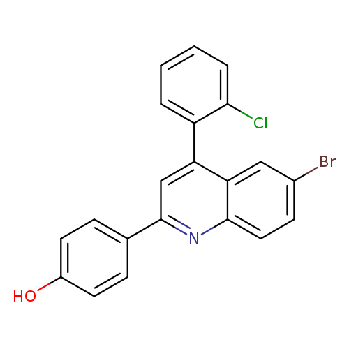 4-[6-bromo-4-(2-chlorophenyl)quinolin-2-yl]phenol