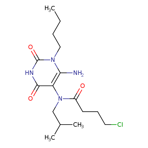 N-(6-amino-1-butyl-2,4-dioxo-1,2,3,4-tetrahydropyrimidin-5-yl)-4-chloro-N-(2-methylpropyl)butanamide