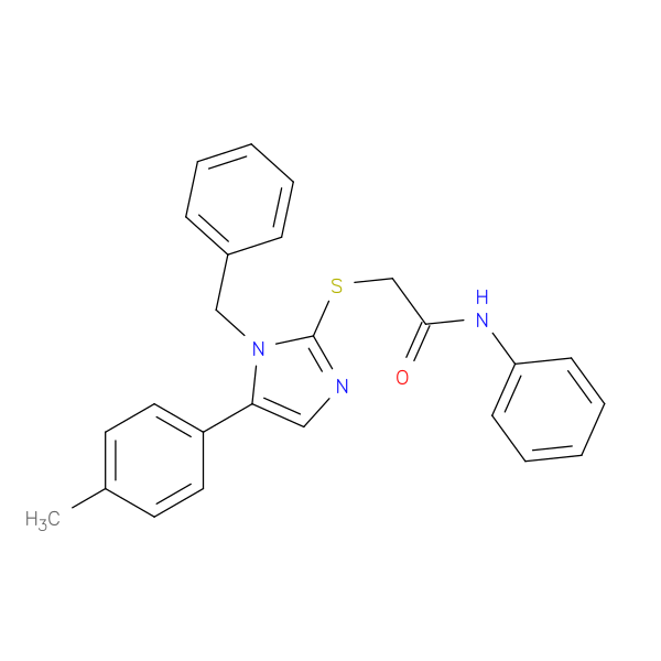 2-{[1-benzyl-5-(4-methylphenyl)-1H-imidazol-2-yl]sulfanyl}-N-phenylacetamide