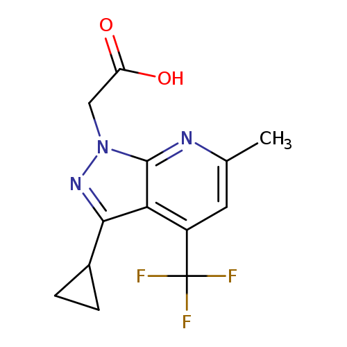 2-(3-Cyclopropyl-6-methyl-4-(trifluoromethyl)-1H-pyrazolo[3,4-b]pyridin-1-yl)acetic acid
