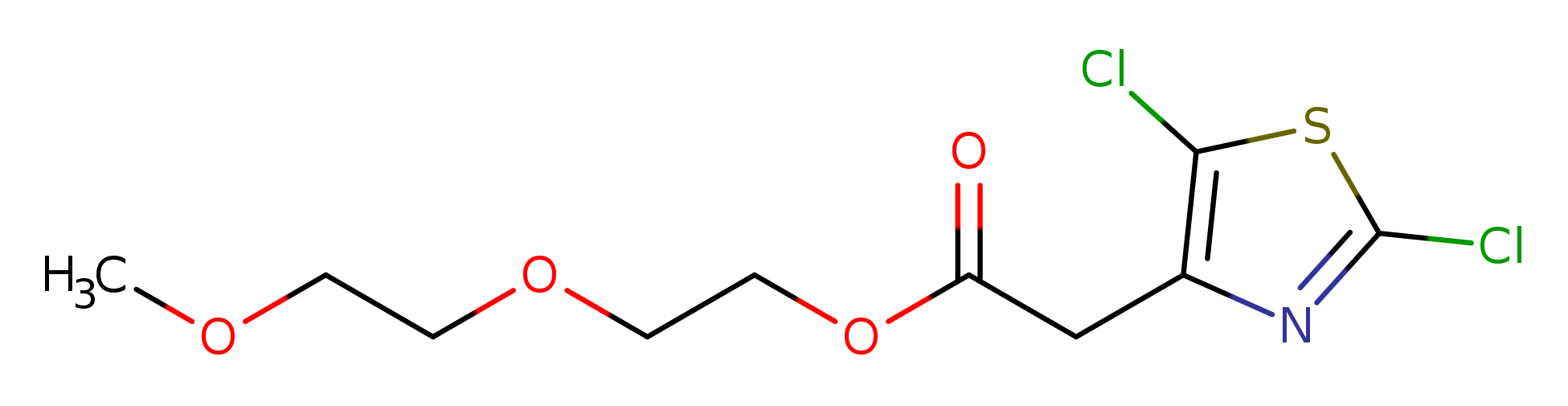2-(2-methoxyethoxy)ethyl 2-(2,5-dichloro-1,3-thiazol-4-yl)acetate