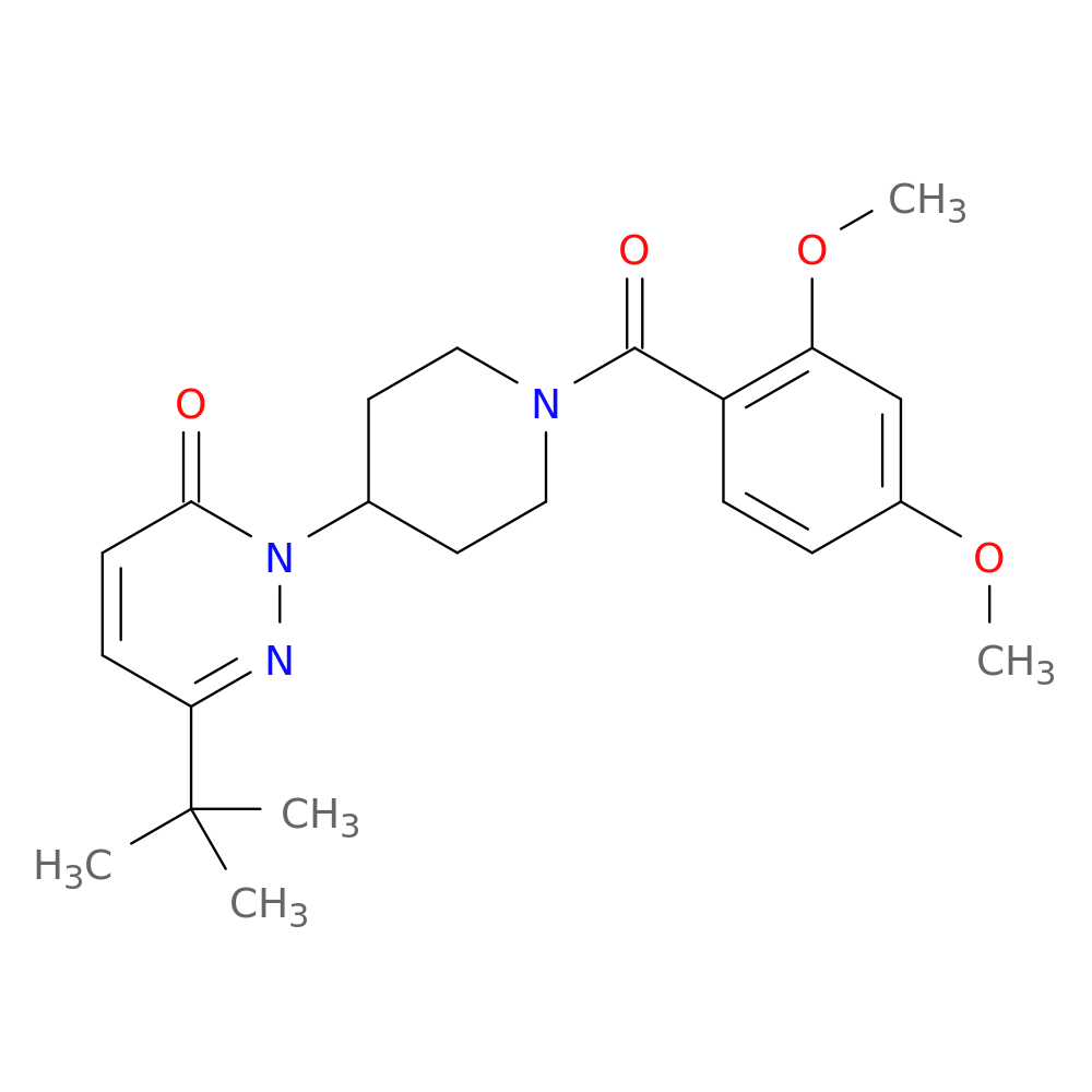6-tert-butyl-2-[1-(2,4-dimethoxybenzoyl)piperidin-4-yl]-2,3-dihydropyridazin-3-one