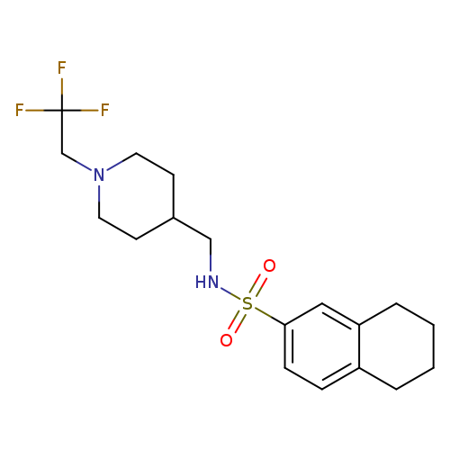 N-{[1-(2,2,2-trifluoroethyl)piperidin-4-yl]methyl}-5,6,7,8-tetrahydronaphthalene-2-sulfonamide