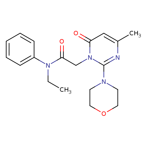 N-ethyl-2-[4-methyl-2-(morpholin-4-yl)-6-oxo-1,6-dihydropyrimidin-1-yl]-N-phenylacetamide