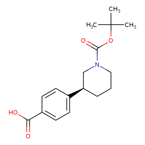 1-Piperidinecarboxylic acid, 3-(4-carboxyphenyl)-, 1-(1,1-dimethylethyl) ester, (3S)-