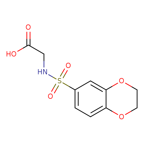 2-(2,3-Dihydrobenzo[b][1,4]dioxine-6-sulfonamido)acetic acid