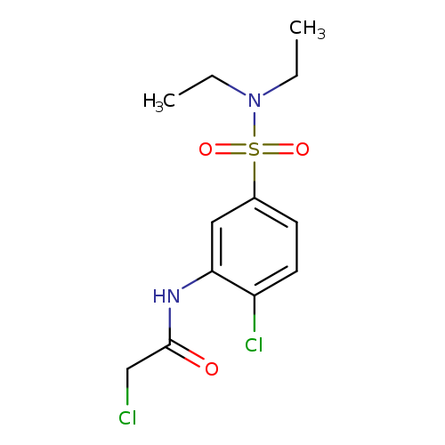 2-chloro-N-[2-chloro-5-(diethylsulfamoyl)phenyl]acetamide