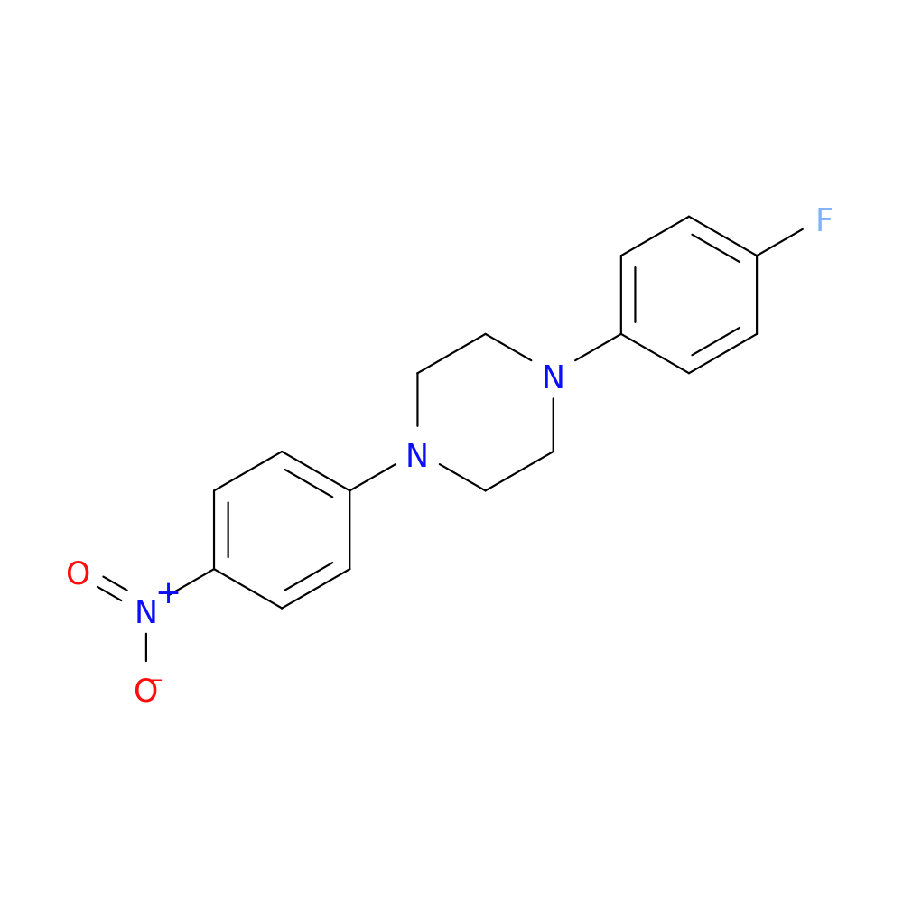 1-(4-fluorophenyl)-4-(4-nitrophenyl)piperazine