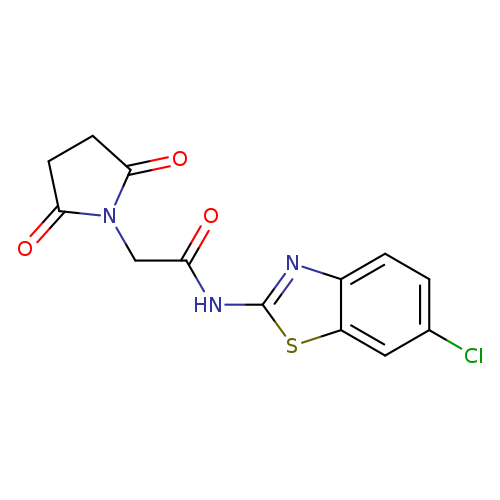 N-(6-chloro-1,3-benzothiazol-2-yl)-2-(2,5-dioxopyrrolidin-1-yl)acetamide