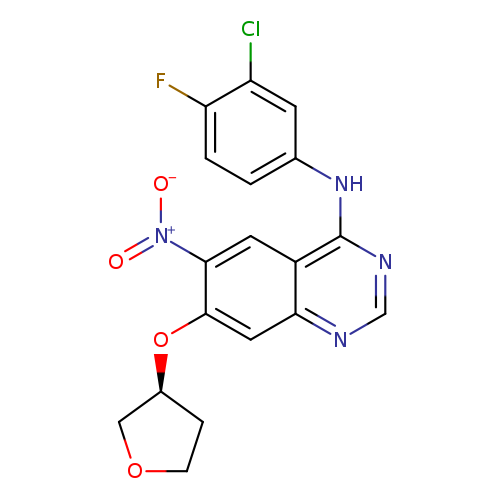 4-QuinazolinaMine,N-(3-chloro-4-fluorophenyl)-6-nitro-7-[[(3S)-tetrahydro-3-furanyl]oxy]-