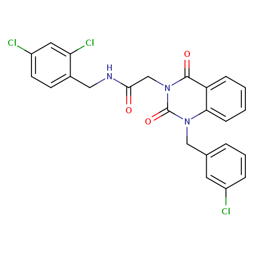 2-{1-[(3-chlorophenyl)methyl]-2,4-dioxo-1,2,3,4-tetrahydroquinazolin-3-yl}-N-[(2,4-dichlorophenyl)methyl]acetamide