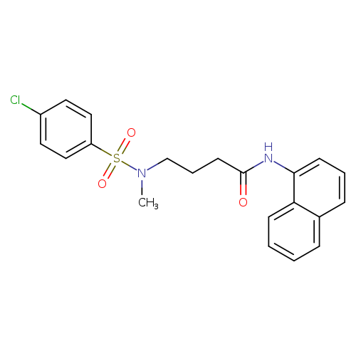 4-(N-methyl4-chlorobenzenesulfonamido)-N-(naphthalen-1-yl)butanamide