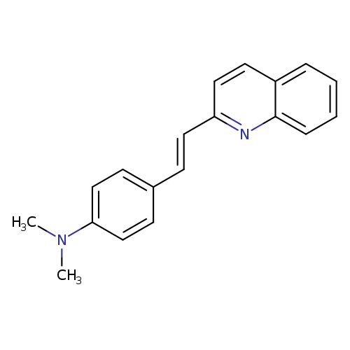 N,N-dimethyl-N-{4-[2-(2-quinolinyl)vinyl]phenyl}amine