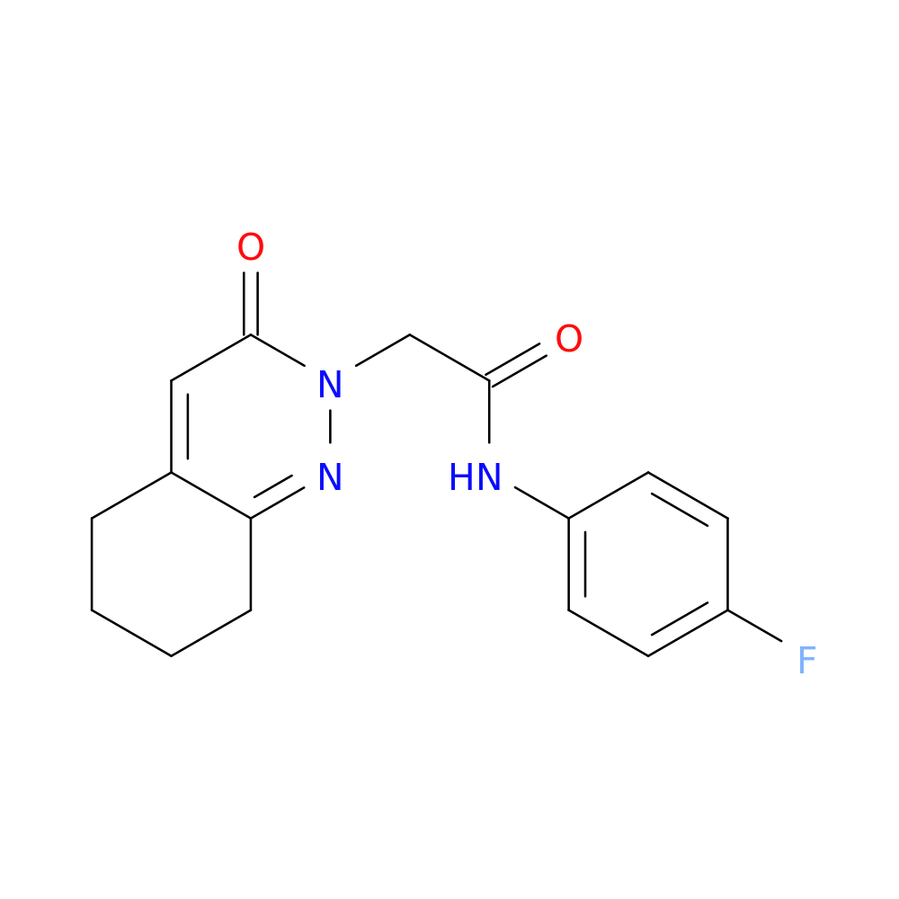 N-(4-fluorophenyl)-2-(3-oxo-2,3,5,6,7,8-hexahydrocinnolin-2-yl)acetamide