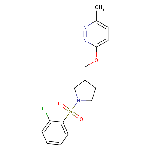 3-{[1-(2-chlorobenzenesulfonyl)pyrrolidin-3-yl]methoxy}-6-methylpyridazine
