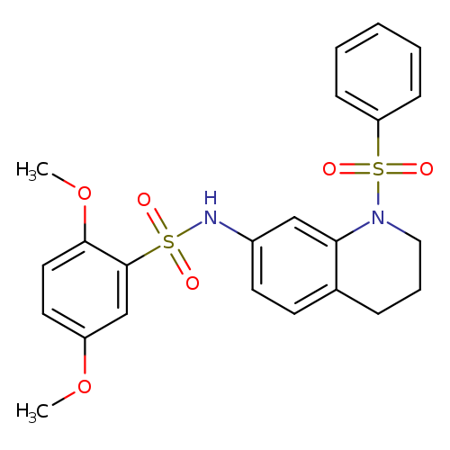 N-[1-(benzenesulfonyl)-1,2,3,4-tetrahydroquinolin-7-yl]-2,5-dimethoxybenzene-1-sulfonamide