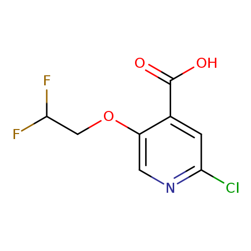 2-chloro-5-(2,2-difluoroethoxy)pyridine-4-carboxylic acid