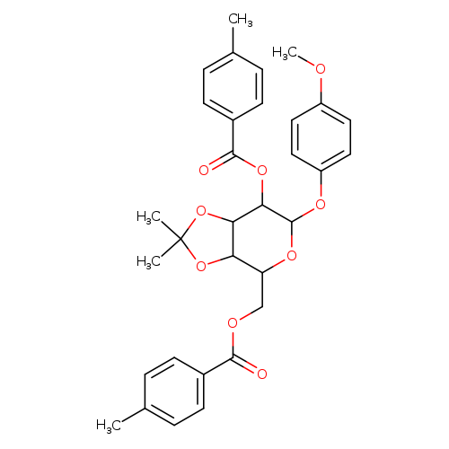 4-MEthoxyphenyl 3,4-o-isopropylidene-2,6-bis-o-(4-methylbenzoyl)-beta-d-galactopyranoside