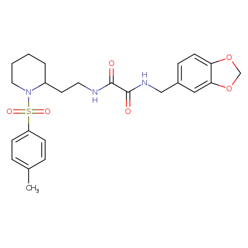 N-[(2H-1,3-benzodioxol-5-yl)methyl]-N'-{2-[1-(4-methylbenzenesulfonyl)piperidin-2-yl]ethyl}ethanediamide