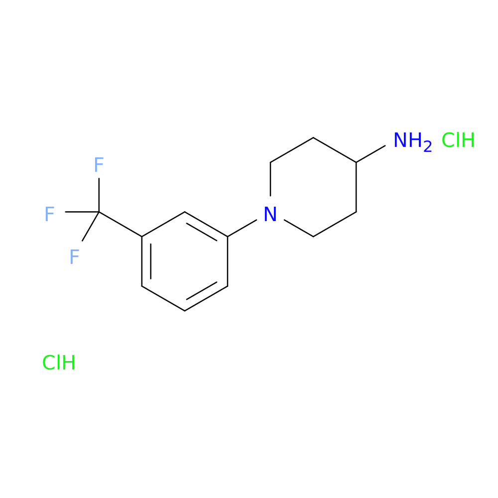 1-[3-(trifluoromethyl)phenyl]piperidin-4-amine dihydrochloride