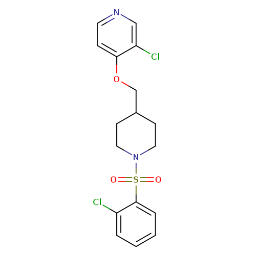 3-chloro-4-{[1-(2-chlorobenzenesulfonyl)piperidin-4-yl]methoxy}pyridine