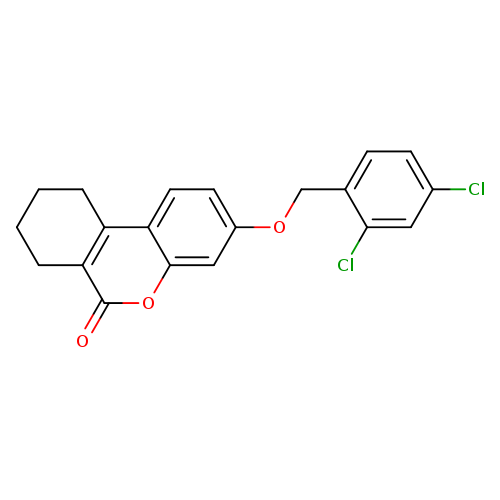 3-[(2,4-dichlorophenyl)methoxy]-6H,7H,8H,9H,10H-cyclohexa[c]chromen-6-one