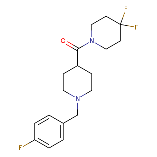 4,4-difluoro-1-{1-[(4-fluorophenyl)methyl]piperidine-4-carbonyl}piperidine
