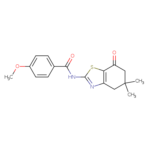 N-(5,5-dimethyl-7-oxo-4,5,6,7-tetrahydro-1,3-benzothiazol-2-yl)-4-methoxybenzamide