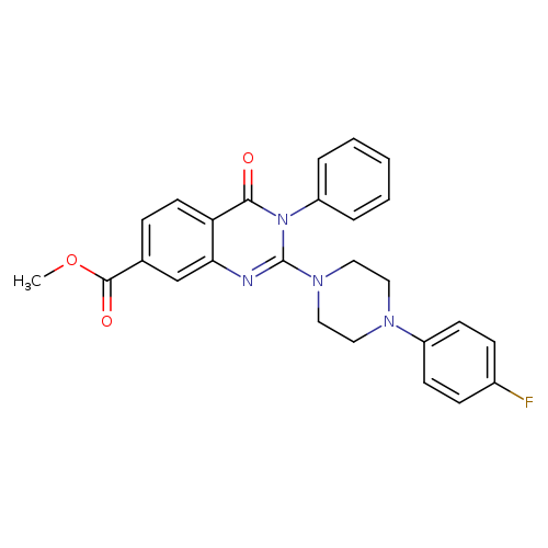 methyl 2-[4-(4-fluorophenyl)piperazin-1-yl]-4-oxo-3-phenyl-3,4-dihydroquinazoline-7-carboxylate