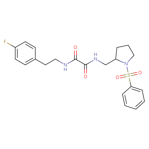N-{[1-(benzenesulfonyl)pyrrolidin-2-yl]methyl}-N'-[2-(4-fluorophenyl)ethyl]ethanediamide